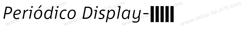 Periódico Display字体转换